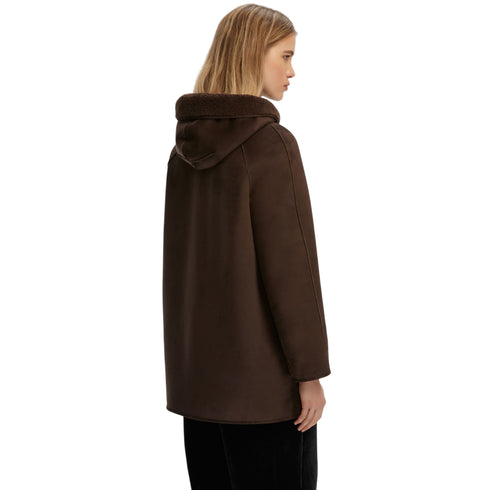Cappottino Donna Gavetta Reversibile con Cappuccio e Bottoni